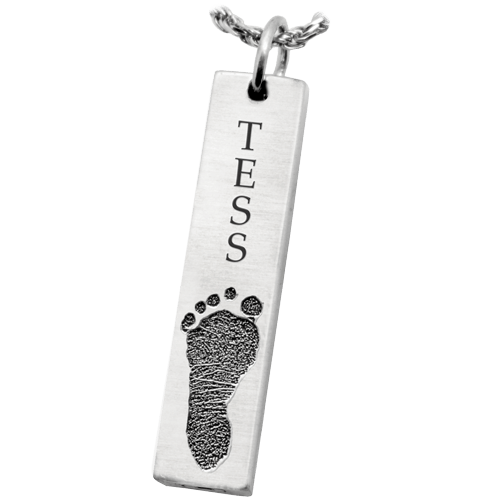 Footprint Bar Pendant Keepsakes